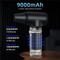 3X Compressed Air Duster,180000RPM Dryer Blower,3 Gear Electric Air Duster,for Car Dry,Keyboard Computer Cleaning. 