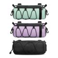 Storage Bag Waterproof Bicycle Front Tube Bag Multifunctional Durable Bicycle Handlebar Bag Portable Adjustable Road Bike Hanging Bag Outdoor Use. 