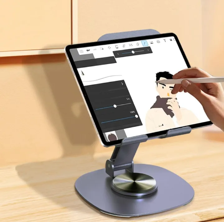 Mobile%20Phone%20stand%20for%20Desk/Bed,360%C2%B0%20Degree%20Rotating,adjustable%20Foldable%20Cell%20Phone%20Holder,Aluminum%20Office%20Desk%20Accessories%20All%20Phones%20-%20Image%205