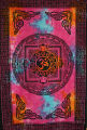 Om Mandala Tapestry Multi Coloured. 