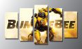 5-Piece Canvas Wall Art Set – Bumblebee Transformers Print. 