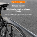 JAERBEE Road Cycling Mudguard Front Rear Bike Mudguard Support Adjustable Anti-Slip Bicycle Mud. 
