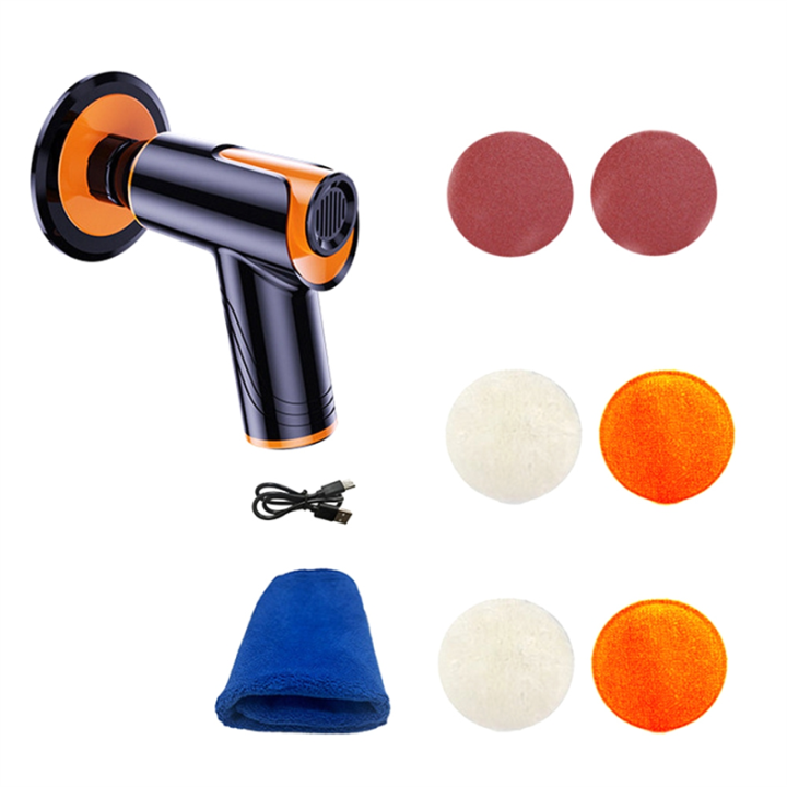 NCANRUI 100W Car Wax Polisher Polishing Machine Mini Wireless Portable ...
