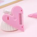 Cute Manual Hair Cutting Comb Heart Double Sided Hair Comb Love Bangs Hit Thin Children's Hair Cutting Comb Self Trimmer. 