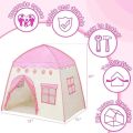 Castle Kids Play Tent for Girls Boys Christmas Birthday, Large Princess Playhouse, Children Fairy Tale Teepee Tent for Indoor Outdoor with Carry Bag. 
