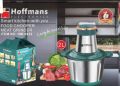 HM-8822 Hoffmans 2L Electric Chopper Electric Meat Grinder, 2L Meat & Vegetable Grinder Chopper Blender , Metal Body  Electric Meat Grinder. 