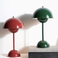 Gifts USB Rechargeable Flower Bud Table Lamp Lighting Tools Three Speed Adjustment Indoor Lighting Fixture Touch Switch Bedside Table Light. 