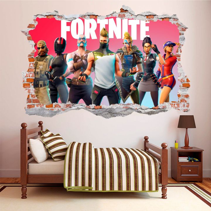 Fortnite Wall Sticker Decals for Home Living Room Decor 90cm x 60cm Daraz .np
