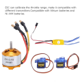 SG90 Servo 2212 KV2200 Brushless Motor 30A ESC 6035 Propeller Accessory Servo Motor Electric Motor Kit As Shown for Rc Airplane Motor. 
