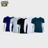 Shangrila Round Neck Plain Cotton Tshirt For Unisex-Pack Of 5 - Fashion | T-Shirts For Men And Women | Printed Cotton T-Shirts |