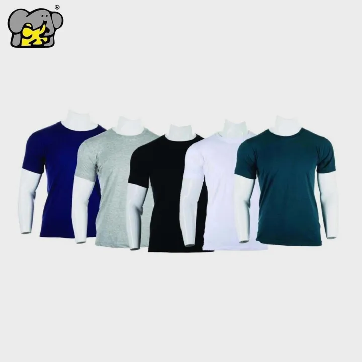 Shangrila%20Round%20Neck%20Plain%20Cotton%20Tshirt%20For%20Unisex-Pack%20Of%205%20-%20Fashion%20%7C%20T-Shirts%20For%20Men%20And%20Women%20%7C%20Printed%20Cotton%20T-Shirts%20%7C%20-%20Image%202