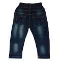 Dark Blue Jeans Pocket Design Pant For Boys. 