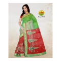 Red Cotton Tulsi Nagma Saree For Women - 008. 