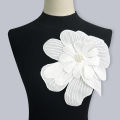 Multi-layer Three-dimensional Embroidered Flower Studded Beaded Patch Corsage SEVICH. 