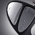 NAMUNY 2 Pcs 3 in 1 360 Degree Rotation Three Sided Blind Spot Mirror Reversing Blind Spot Convex Mirror, Right & Left. 