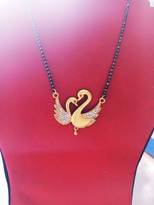 24k Gold Plated Peacock Design Mangalsutra (Pendent)