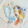 Cute Popmart Crybaby Phone Lanyard Creative Sweet Phone Wrist Strap Colorful Fashion Beaded Pendant Lanyard. 