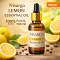 Nisarga Lemon Essential Oil 30ML | 100% Pure Aromatherapy Oil for Skin, Cleaning, Soap, Candle & Diffuser. 