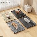 QibeistoeHot Selling KEMORELA 2-in-1 Dog Potty Tray And Cat Litter Mat Non-Slip Waterproof Soft Paw-Friendly Grid Pattern for Easy Cleaning. 