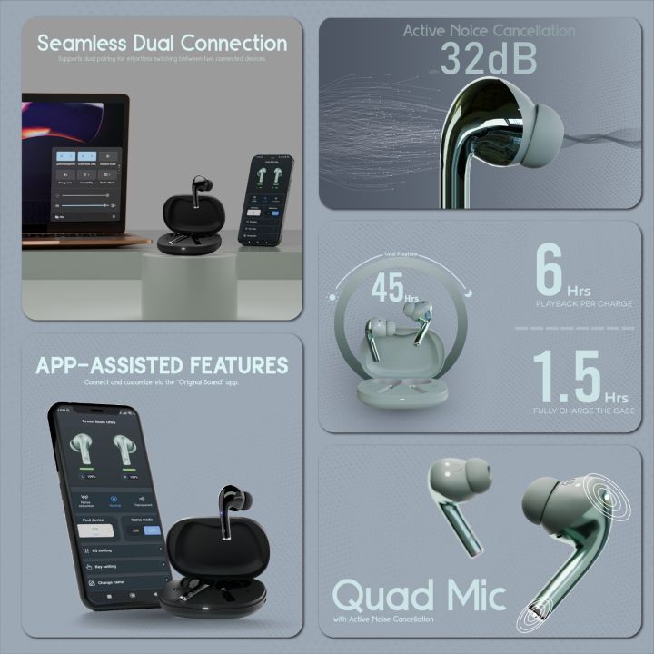 Green%20Buds%20Ultra%20ANC%20(UP%20to%2032%20dB)%20Earbuds%7C%20Dual%20Devices%20Connection%20%20%7C%2045%20Hours%20%7C%20Quad%20Mic%20%7C%20%20App%20Support%20%7C%20BT%20Version%205.3%20%7C%20IPX5%20Water%20Resistance%20%20%7C%20ASAP%20%20Fast%20Charging%20%7C%2011mm%20Driver%20For%20Deep%20Bass%20Wireless%20Earbuds%20%7C%20Type-c%20Charging%20-%20Image%208