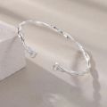 【New Arrivals】Mos Ubi Ring Bracelet Female Summer Ins Niche Design High-grade Sense Double-layer Love Silver Plated Bracelet. 