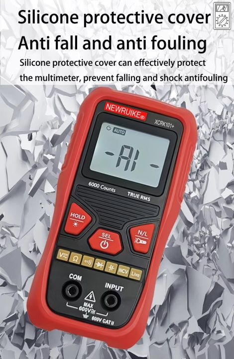 Fully Automatic Recognition Multimeter, Auto Recognizing Capacitors, Diodes, Mini Anti-burn Universal Meter