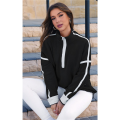 Womens Half Zip Pullover Soft Oversized Sweatshirt with Pockets Warm- Fuzzy Sweater. 