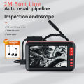 HD 4.3 Pipe Endoscope with Screen 8mm Lens Automotive Maintenance Lens Industry Looking Glass. 