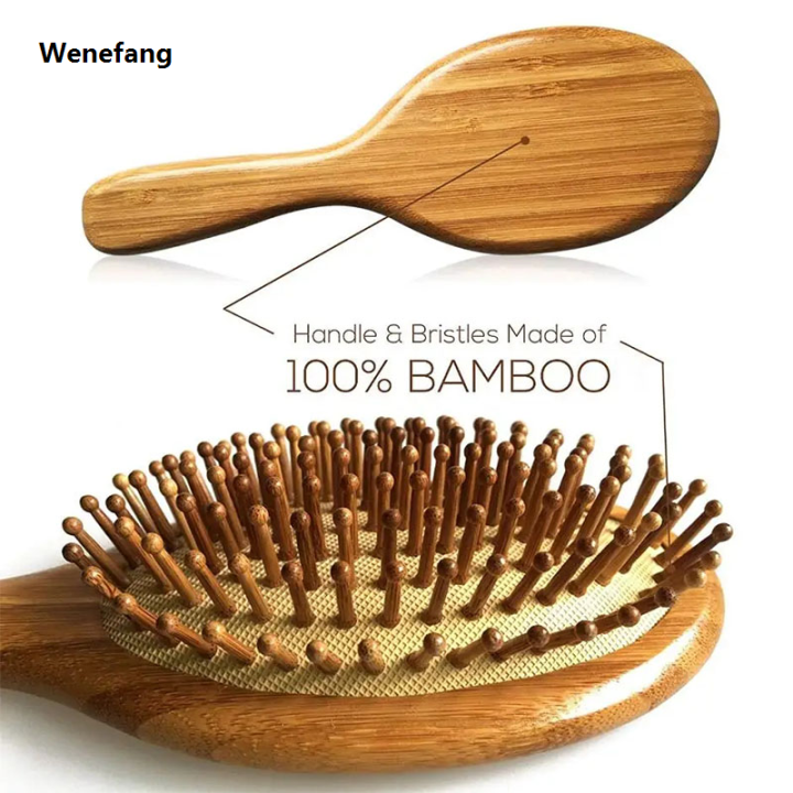 Wenefang%20Eco%20Bamboo%20Hair%20Brush%20Nature%20Wooden%20Anti-Static%20Detangle%20Brush%20Hair%20Portable%20Scalp%20Massage%20Comb%20Air%20Cushion%20Styling%20Tools%20for%20Women%20Men%20-%20Image%202