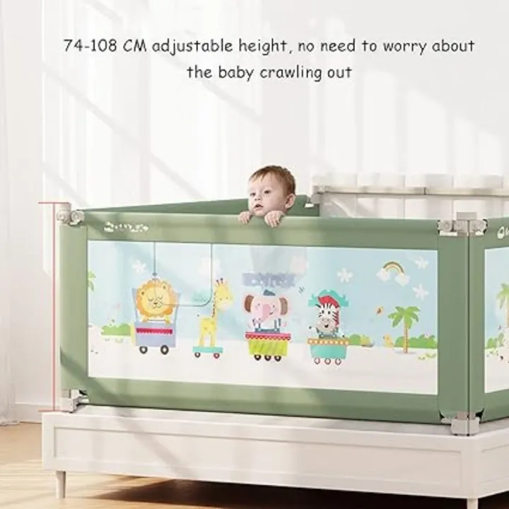 Baby Anti-Fall Bed Fence – Soft, Safe & Adjustable Design | Daraz.com.np