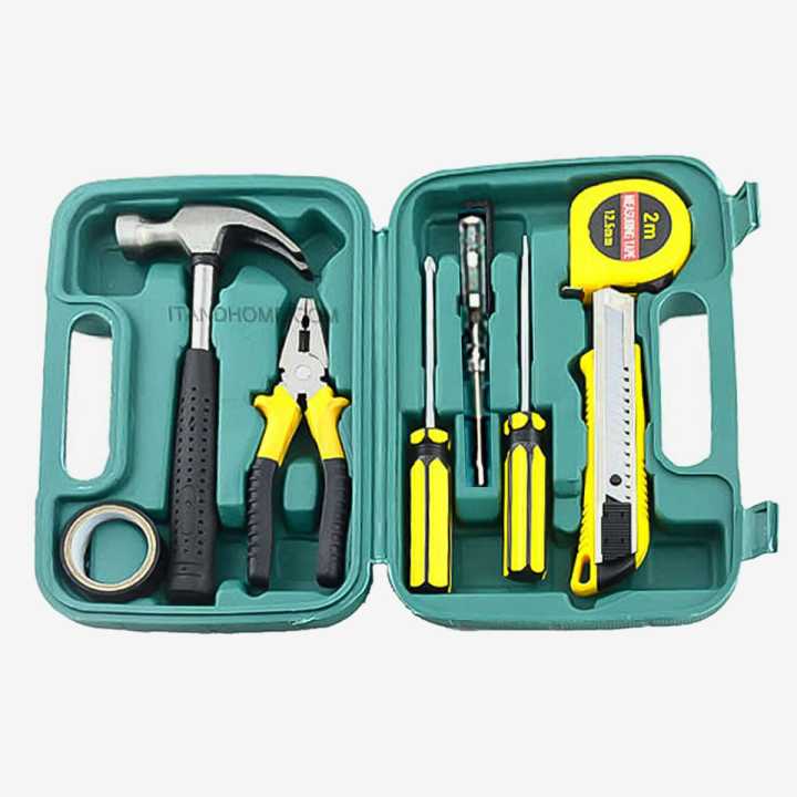 9 Pieces Household and Electrical Repair and Furniture Work Full Tool