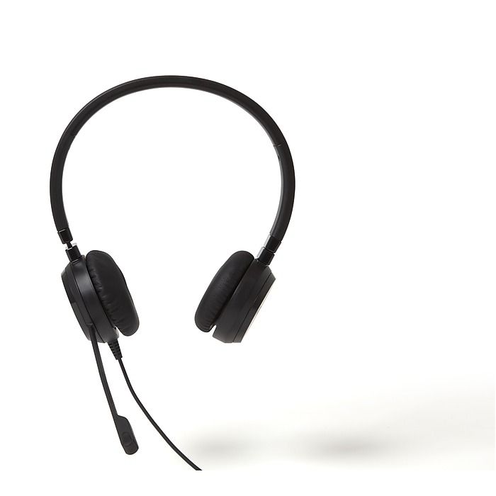 NXT Technologies™ |  Jabra UC-2000 Noise-Canceling Stereo Computer Headset, Over-the-Head, Black (NX55445)