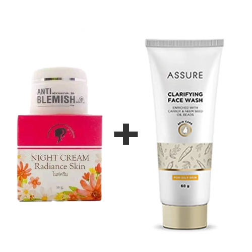 Night Cream Radiance Skin 10Gm + Assure Face Wash 60gm