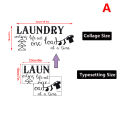 Apartment Art Washing Machine Symbol Home Decor Ornaments Washer Dryer Sign Quotes Laundry Room Decal Wall Sticker. 