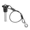 Stainless Steel Quick Release Pin 6mm Diameter Ball Locking Pin with Push Button Lanyard Cable Usable Length 25mm Easy to Use. 