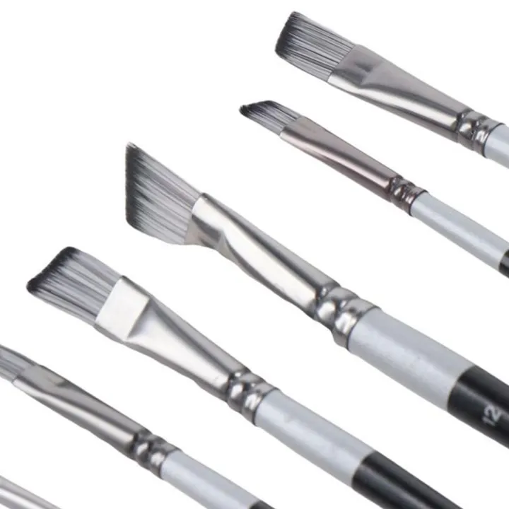 6%20Pcs%20Acrylic%20Paint%20Brushes%20Wood%20Angular%20Paint%20Brushes%20Set%20Composed%20of%20Black%20+%20Silver%2024*8*0.99cm%20Angled%20Paint%20Brushes%20For%20Oil%20-%20Image%208