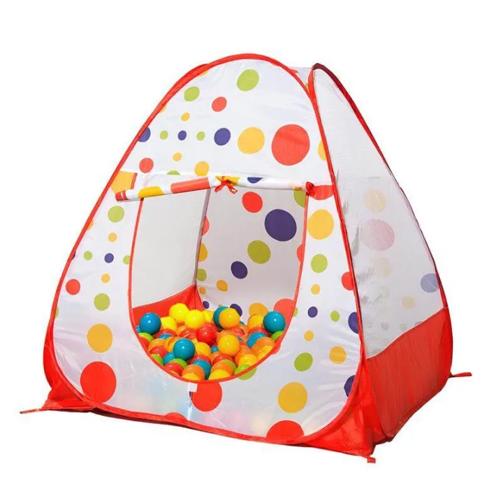 Children's%20Portable%20Play%20Tents%20Indoor%20Outdoor%20Play%20Tents%20For%20Kids%20White%20Red%20-%20Image%208