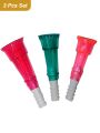 New Trend PVC Tap Connector/Rubber Pipe Jointer/Pipe Nozzle for Washroom, Kitchen, Garden Use - Set of 3 (Color May Vary) Hose Connector 15mm (3/4"). 