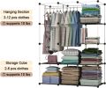12 Cube Storage Organizer With Shoe Rack Closet Portable Wardrobe Combination, Modular Cabinet For Space Saving. 