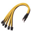 5X PCI-E PCIE 6Pin GPU Graphics-Card Splitter Power Cable for BTC P3 2400W 2600W Graphics-Card 6Pin Cable. 
