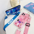 Stitch Phone Case Redmi Note 9 9 4G 9 5G 9 Pro 4G 9 Pro 5G 9 Pro Max 9S 9T Phone Casing Cartoon Stitch Wristband Lanyard Strap Silicone Shockproof Phone Cover. 