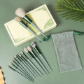 Mini Born 13 makeup brushes Mo Lan Di green beauty fast drySales promotion ing makeup brush set super soft Blush Powder brush. 