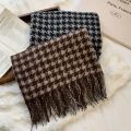 Pebbles Nepal Korean Style Plaid  Warm Scarf for Women. 