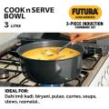 Futura 3 Pieces Cookware Set 1, Induction Cookware Set. 