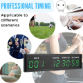 Large Display Digital Countdown Clock Count Up/Count Down Timer for Event Timer with Remote Control (Green) 999 Days Countdown Calendar EU Plug. 
