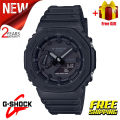 (Ready Stock) G-Shock GA2100 Men Watch Sport Watch Dual Time Display Water Resistant Shockproof and Waterproof World Time LED Men's Boy Sports Wrist Watches GA-2100-1A. 