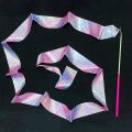 Sparkling Dance Ribbon, 78.7 Inch Long Rhythmic Ribbons Wand , 4 Pieces Dancing Ribbon Streamer. 