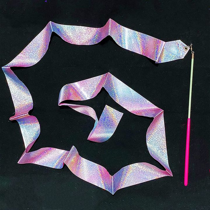 Sparkling%20Dance%20Ribbon,%2078.7%20Inch%20Long%20Rhythmic%20Ribbons%20Wand%20,%204%20Pieces%20Dancing%20Ribbon%20Streamer%20-%20Image%202