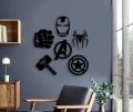 Ressence Enterprises Marvel Superhero Avengers Collections Wooden Wall Decor Frames 6 pc. 