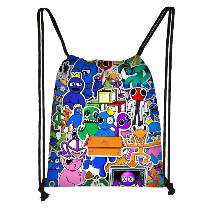 New%20Rainbow%20Friend%20Drawstring%20Pocket%20Elementary%20School%20Student%20Portable%20Backpack%20Oxford%20Cloth%20Bag%20Kids%20Cute%20Large%20Capacity%20Storage%20Bag%20-%20Image%203
